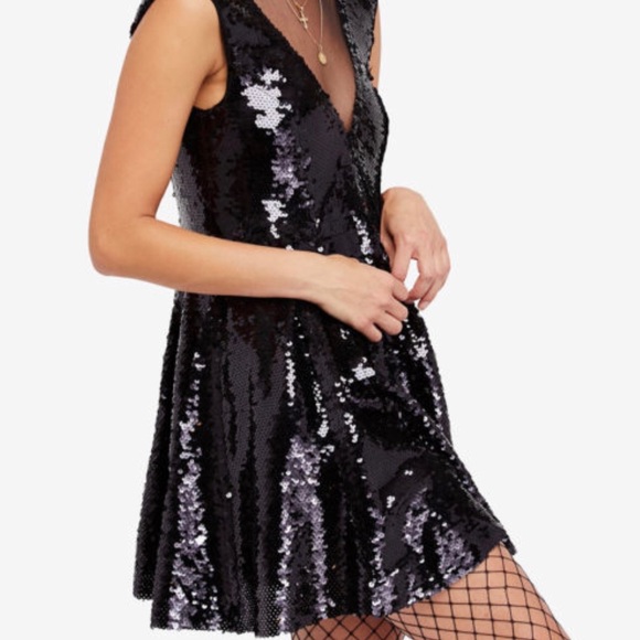 Free People Dance Till Dawn Sequin Dress NWT - Picture 7 of 8